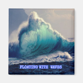 Imán 17.Olas oceánicas azules, regalos para la cosecha