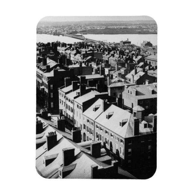 Imán 1859: La ciudad de Boston, Massachusetts (Vertical)