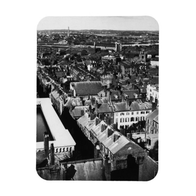 Imán 1859: La ciudad de Boston, Massachusetts (Vertical)