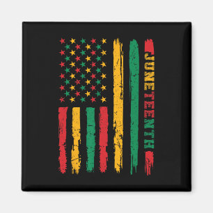 Imán 1865 Bandera del 18 de junio de la historia afroam