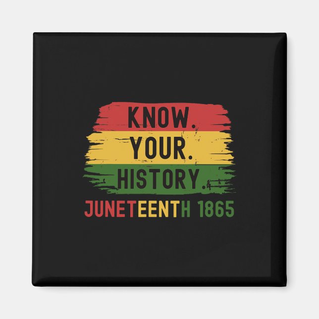 Imán 1865 de junio conoce tu historia negra (Frente)