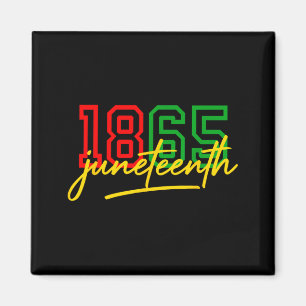 Imán 1865 juneteenth celebra la libertad afroamericana