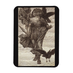 Imán 1871 Odin, Dios de la Sabiduría del Nórdico