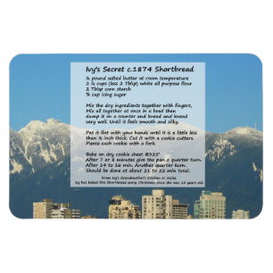 Imán 1874 de la receta de la torta dulce de la