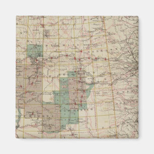 Imán 1878 Mapa de progreso de las encuestas geográfica