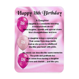 Imán 18.º Poema De La Hija De Cumpleaños