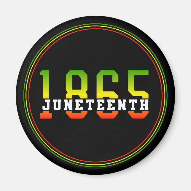 Imán 18 de junio de 1865 celebrando la libertad de los  (Frente)