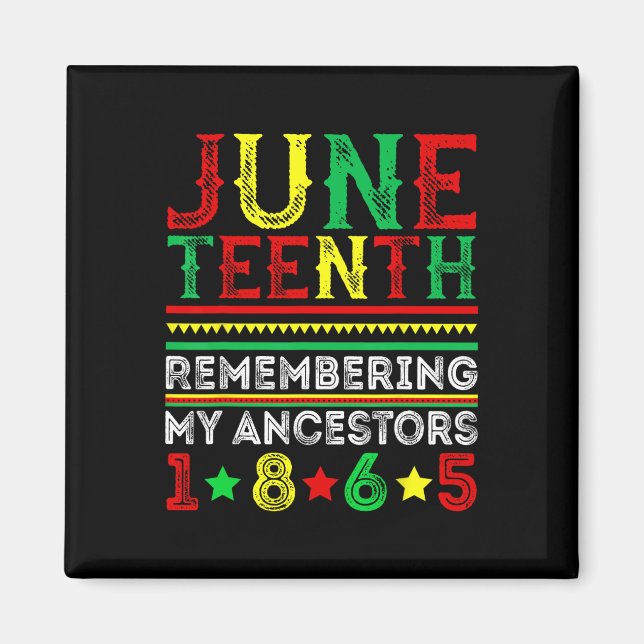 Imán 18 De Junio De 1865 Recordando A Mis Ancestros Jun (Frente)