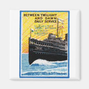 Imán 1910 Detroit a Buffalo Steamship