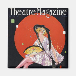 Imán 1921 de la revista del teatro del vintage de