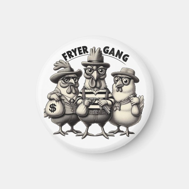 Imán "1930s Chicken Robbers" Magnet (Frente)