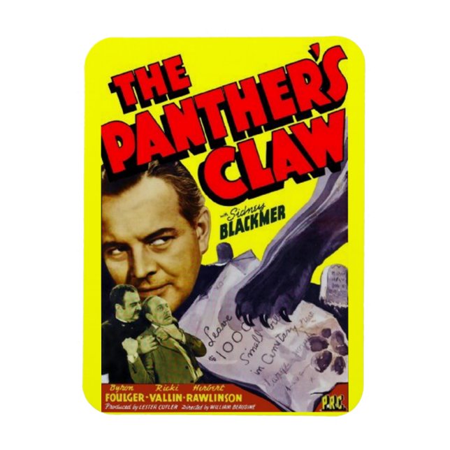 Imán 1942 poster de cine The Panther's Claw (Vertical)