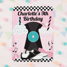 1950 Fiesta de cumpleaños retro diner a favor del 