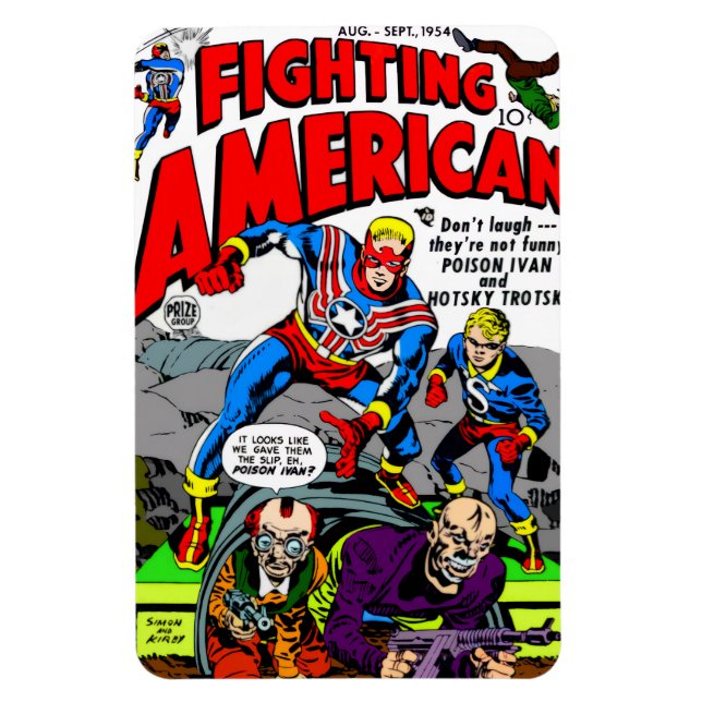Imán 1950's 'Fighting American' Magnet (Vertical)