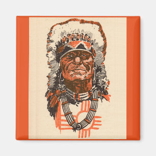 Imán 1955 Jefe indio de los cómics de Billy the Kid (Re