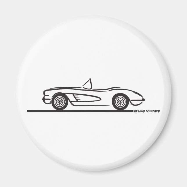 Imán 1959 1960 Corvette de Chevrolet (Frente)