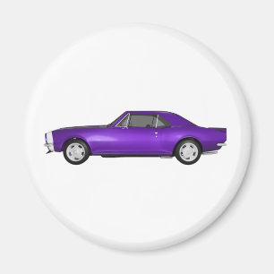 Imán 1967 Camaro SS: Purple Finish: 3D Model: