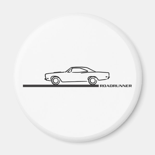Imán 1968 Plymouth Roadrunner (Frente)