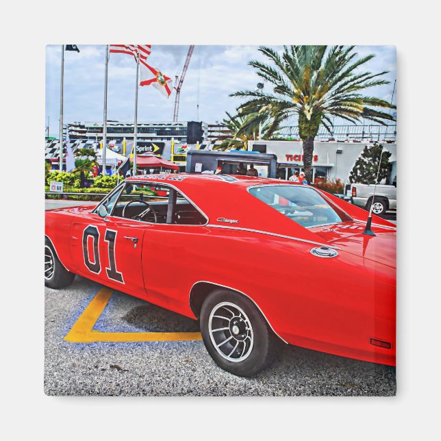 Imán 1969 Cargador Dodge General Lee Shop Magnet (Frente)