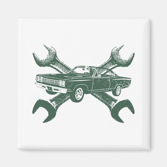 Imán 1969 Plymouth Road Runner (Frente)