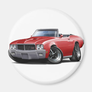Imán 1970-72 Buick GS Red Convertible