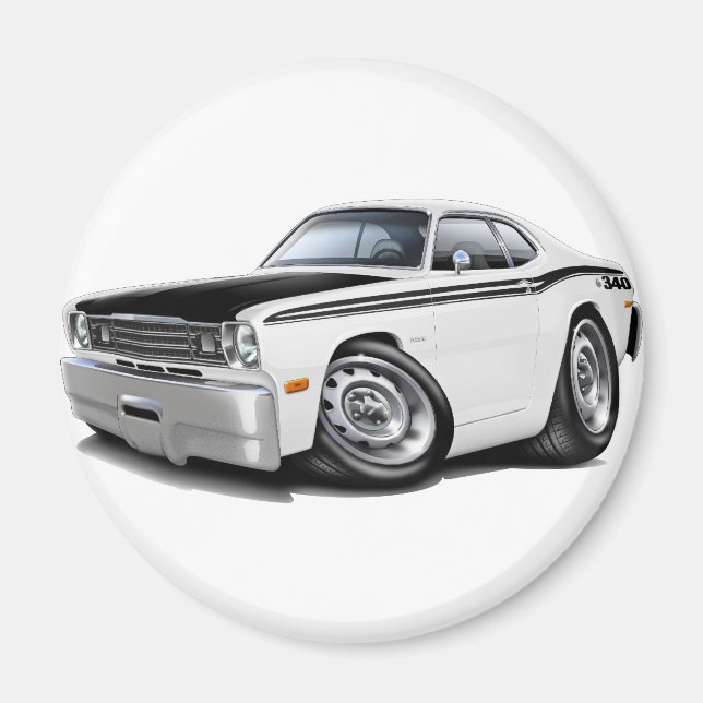 Imán 1970-74 Duster 340 White Car (Frente)