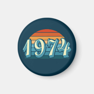 Imán 1974 Vintage 50 cumpleaños