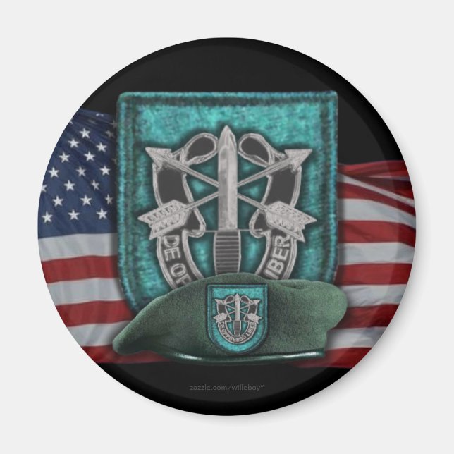 Imán 19.º grupo de fuerzas especiales flash veteranos v (Frente)