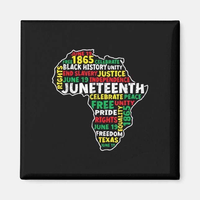 Imán 19 de junio de 1865 Libertad para los negros afric (Frente)