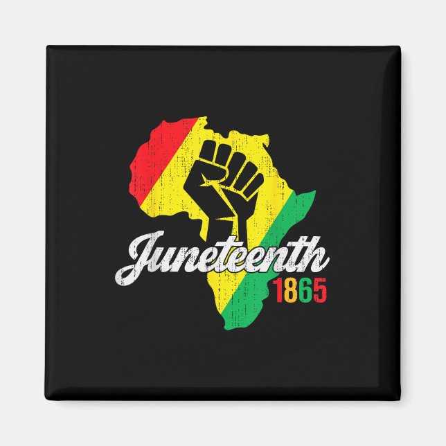 Imán 19 de junio de 1865 Libertad para los negros afric (Frente)