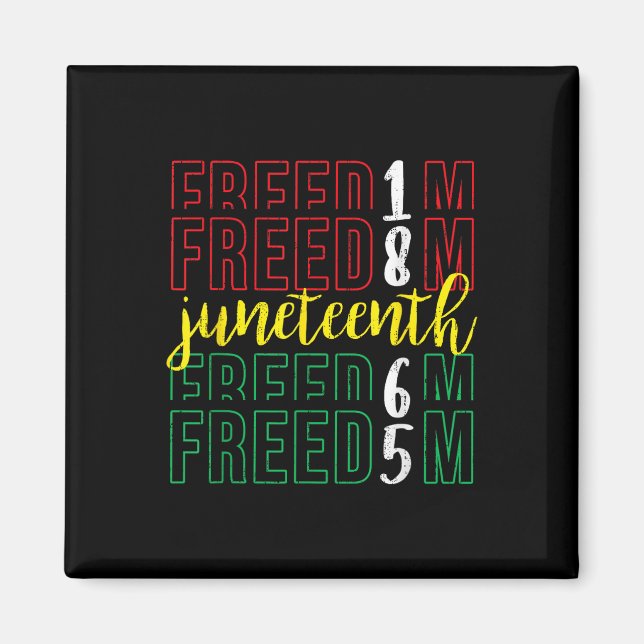 Imán 19 de junio Libertad - 19 de junio de 1865 Afro-H  (Frente)