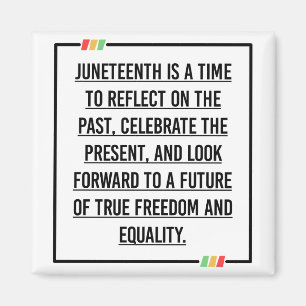 Imán 19 de junio, Libertad para los afroamericanos.