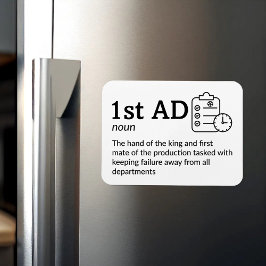 Imán 1.ª definición de AD - Cineasta 3" x 4" Flex