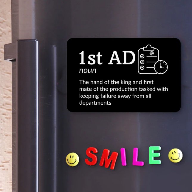 Imán 1.ª definición de AD - Film Crew de 4" x 6" Flex (Subido por el creador)