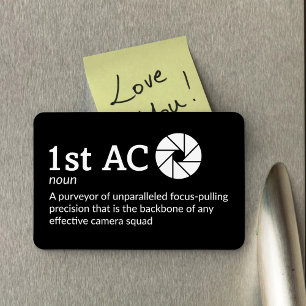 Imán 1.ª definición de AD - Film Crew de 4" x 6" Flex