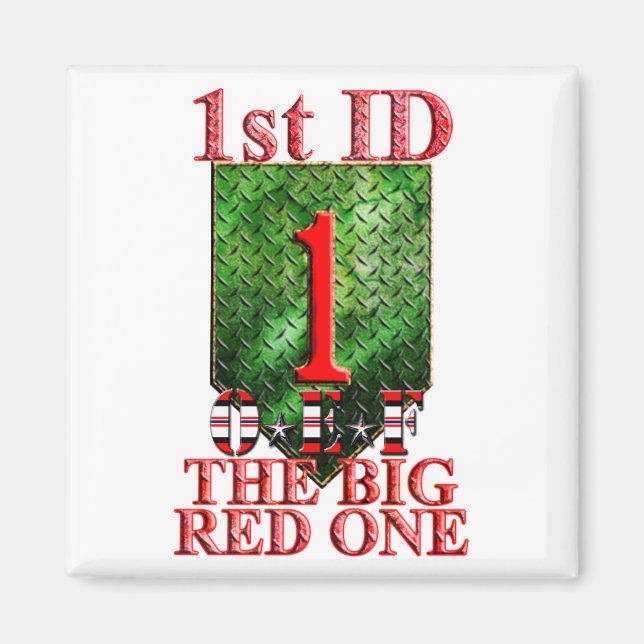 Imán 1.ª División de Infantería OEF VETERAN (Frente)