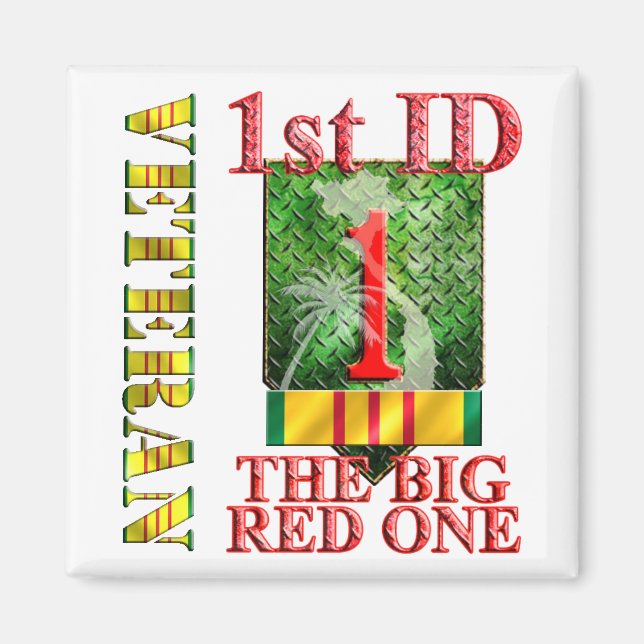 Imán 1.ª División de Infantería Veterano de Vietnam (Frente)