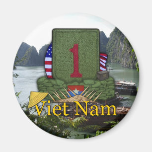 Imán 1.ª división de infantería vietnam veteranos de gu