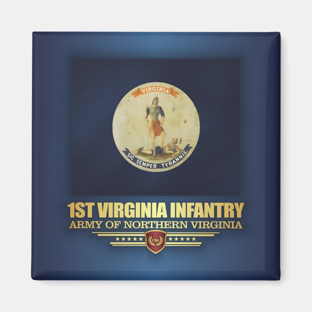 Imán 1.ª Infantería de Virginia (f10) (Frente)