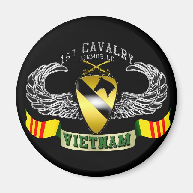 Imán 1.ᵉʳ Cavalry-Airmobile, Vietnam (Frente)