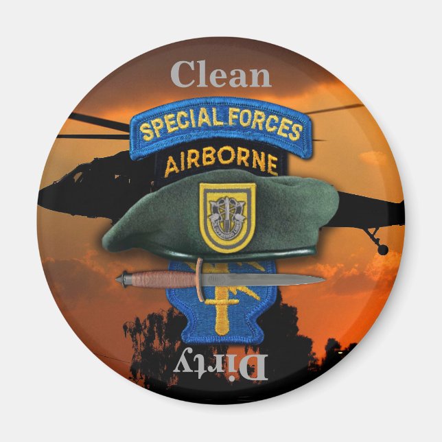 Imán 1.ᵉʳ Grupo de Fuerzas Especiales Berets Verdes SFG (Frente)