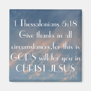 Imán 1 5:18 de Thessalonians da gracias
