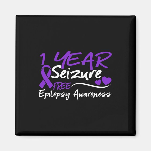 Imán 1 Año Convulsión Epilepsia Gratuita Conciencia Mes (Frente)