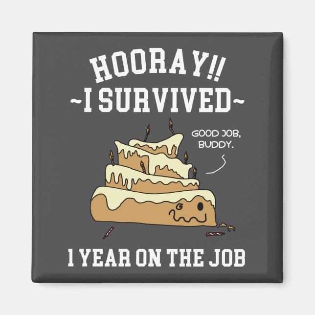 Imán 1 año en el primer aniversario del trabajo (Frente)