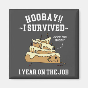 Imán 1 año en el trabajo 1er aniversario laboral