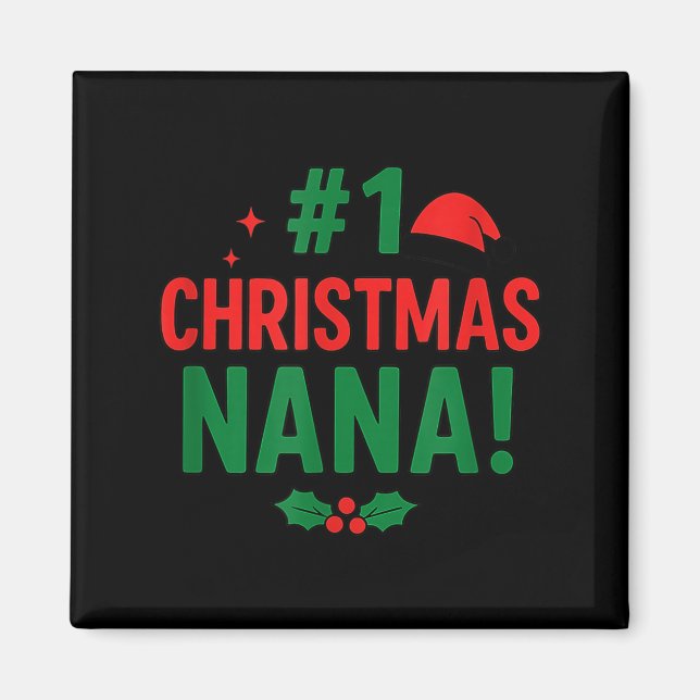 Imán #1 Christmas Nana  (Frente)