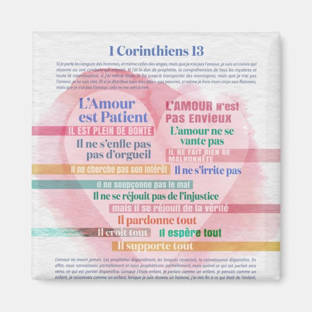 Imán 1 Corinthiens 13, Hymne à l'Amour (Frente)
