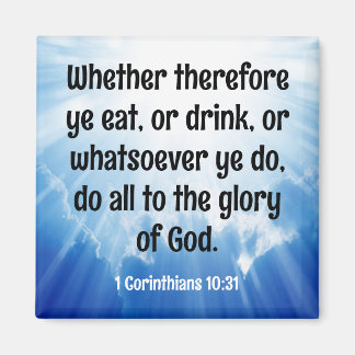 Imán 1 Corintios 10:31 