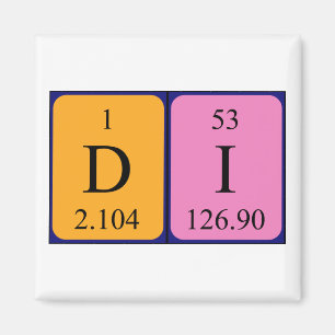 Imán 1 de nombre de tabla periódica