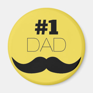 Imán #1 Dolor amarillo de papá - Número uno